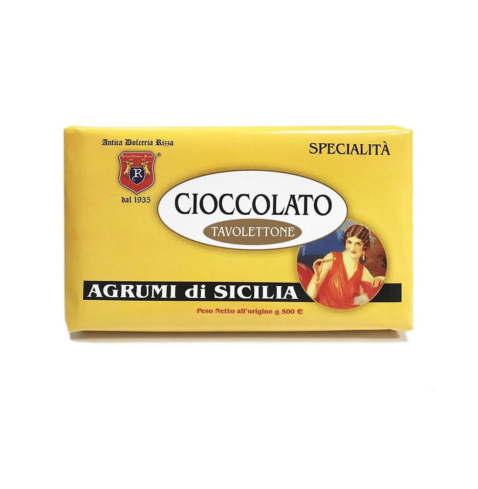 Tavolettone di Cioccolato agli Agrumi di Sicilia - Rizza