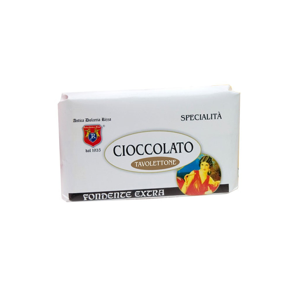 Bar of Traditional Extra Dark Chocolate - Rizza