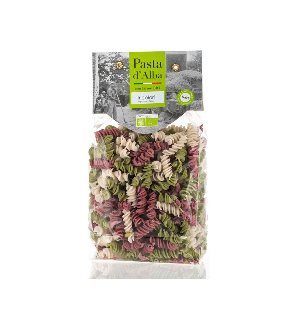 Fusilli di Mais Tricolore Bio Senza Glutine - Pasta d'Alba