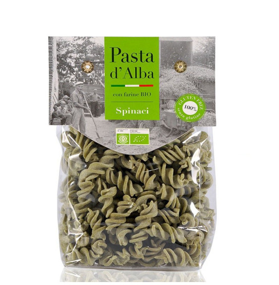 Organic Fusilli with Spinach Gluten Free - Pasta d'Alba