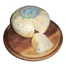 Cheese with White and Black...