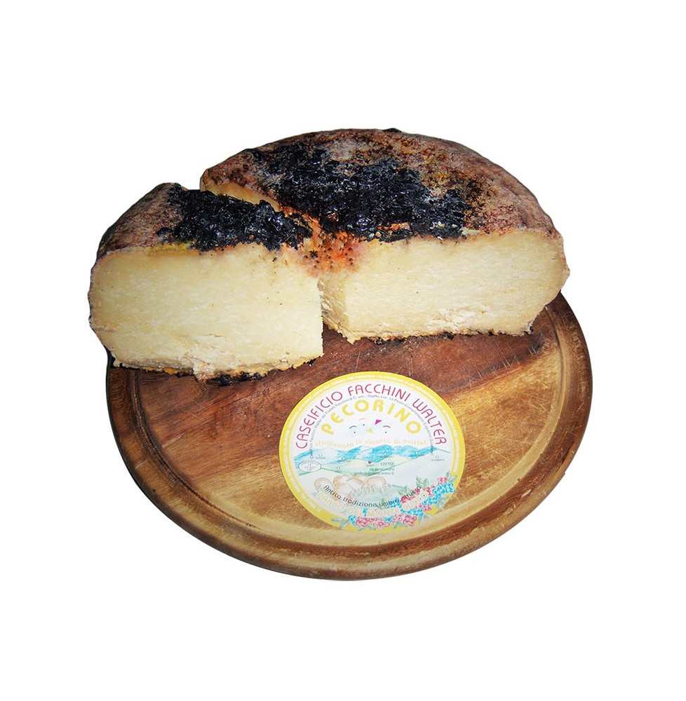 Pecorino Cheese Matured in Merlot Pomace - Caseificio Facchini