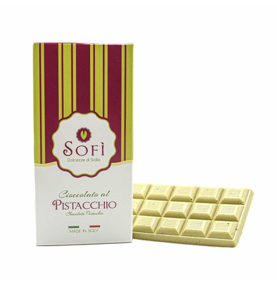 Pistachio White Chocolate Bar - Sofì
