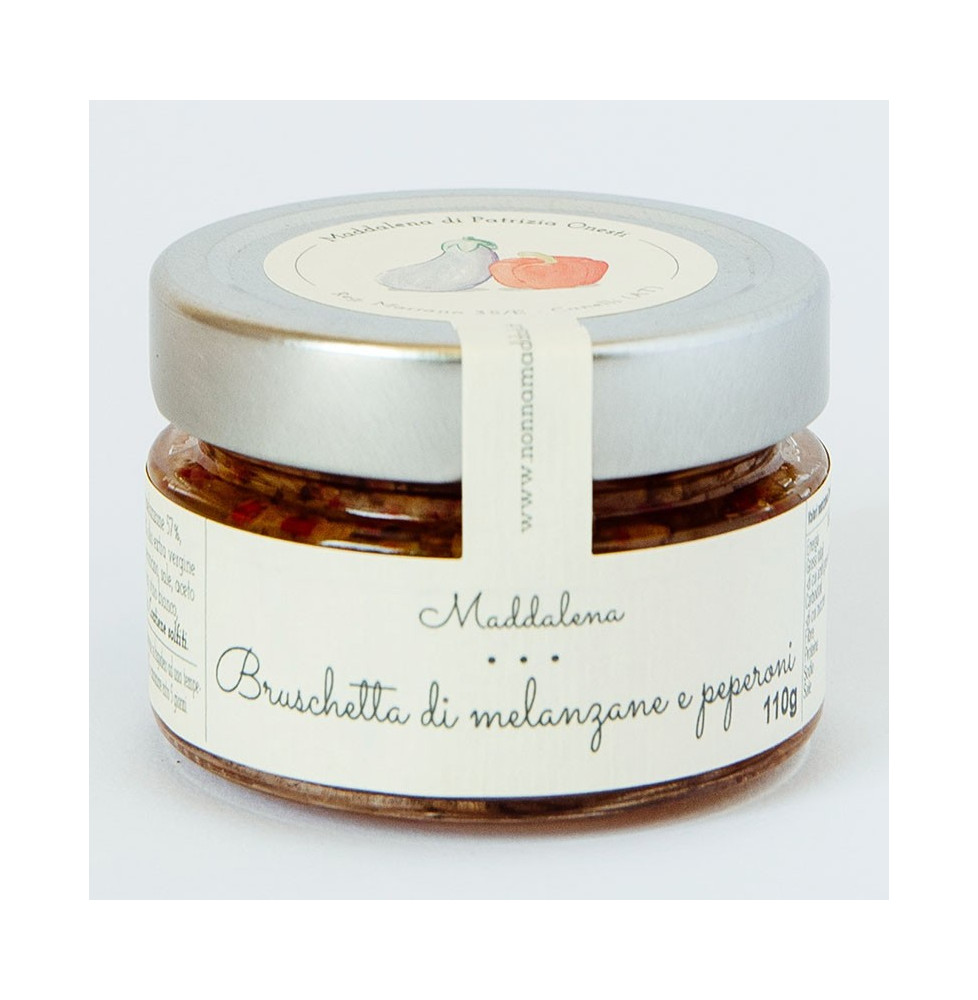 Aubergine and Bell Pepper Bruschetta - Maddalena