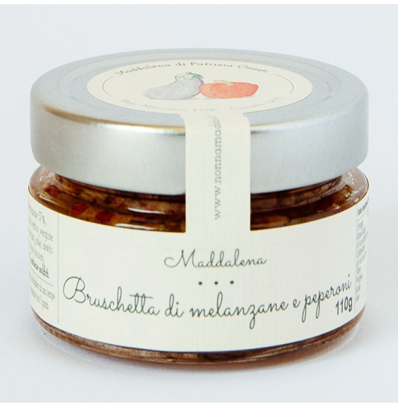 Aubergine and Bell Pepper Bruschetta - Maddalena
