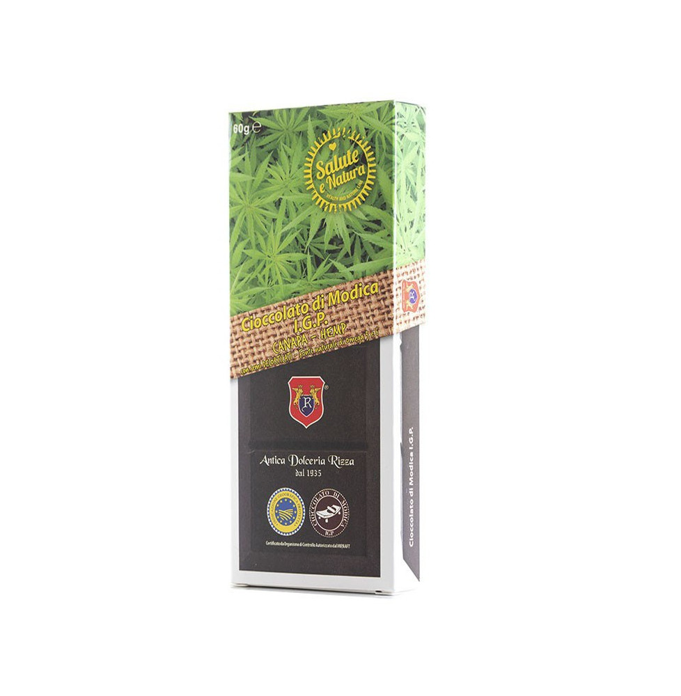 Modica PGI Chocolate with Hemp and Hulled Seeds - Rizza