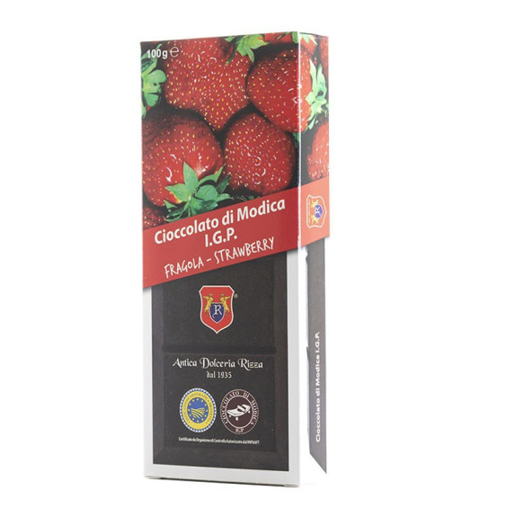 Cioccolato di Modica IGP alla Fragola - Rizza