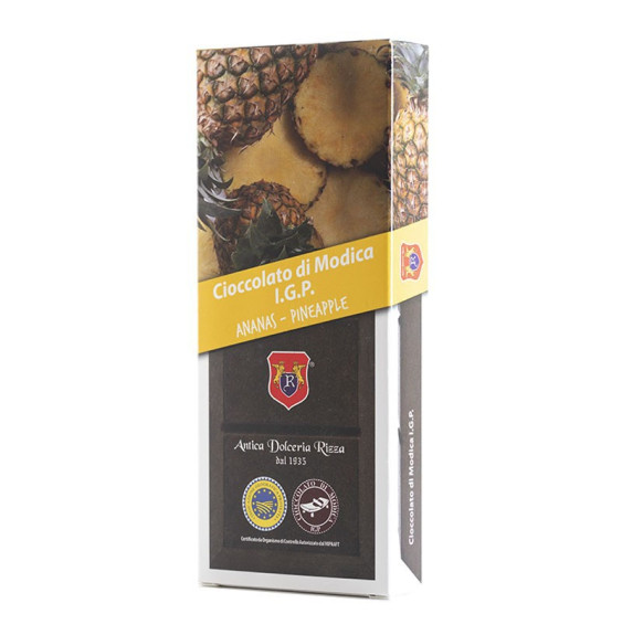 Chocolate of Modica IGP with Pineapple - Rizza