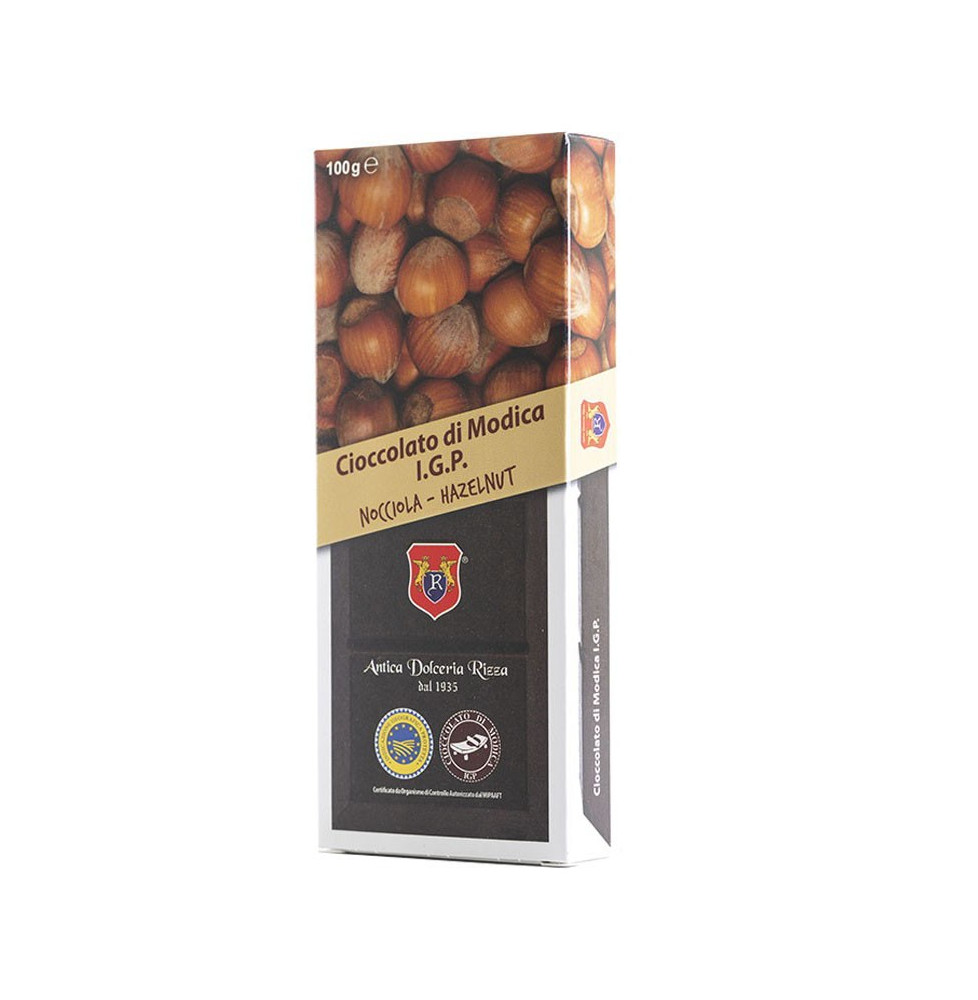 Chocolate of Modica IGP with Hazelnut - Rizza