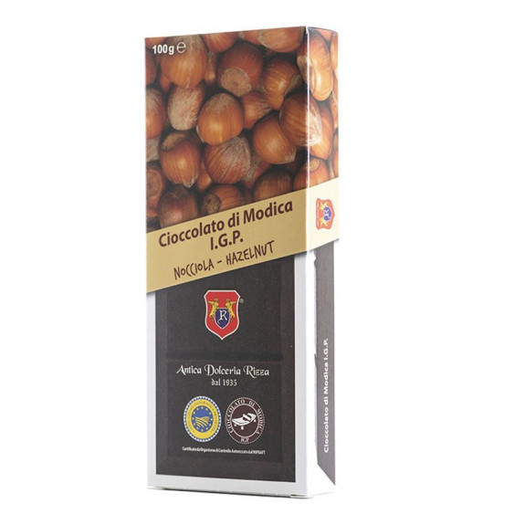 Chocolate of Modica IGP with Hazelnut - Rizza