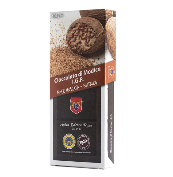 Cioccolato di Modica IGP alla Noce Moscata - Rizza