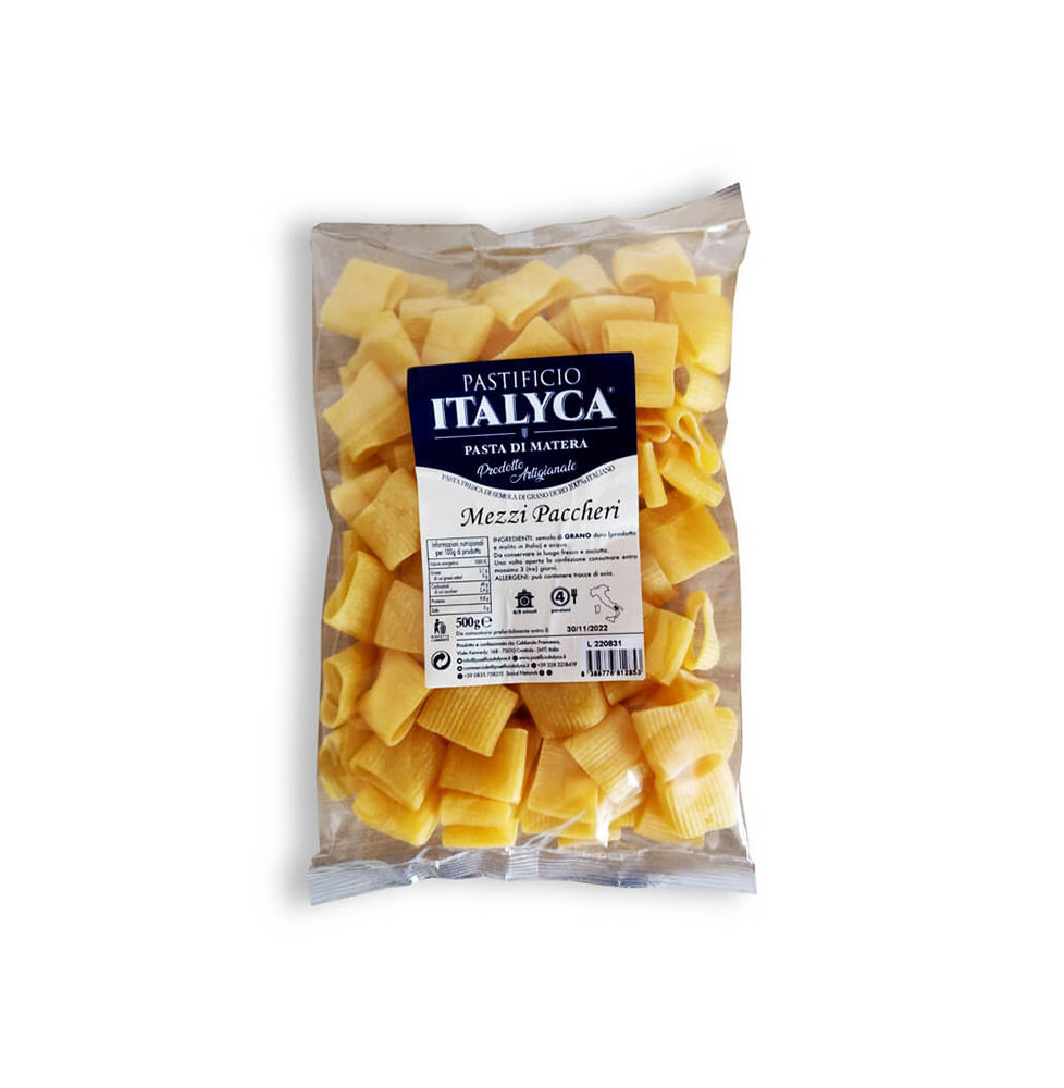 Mezzi Paccheri Fresh Pasta of Matera - Pastificio Italyca