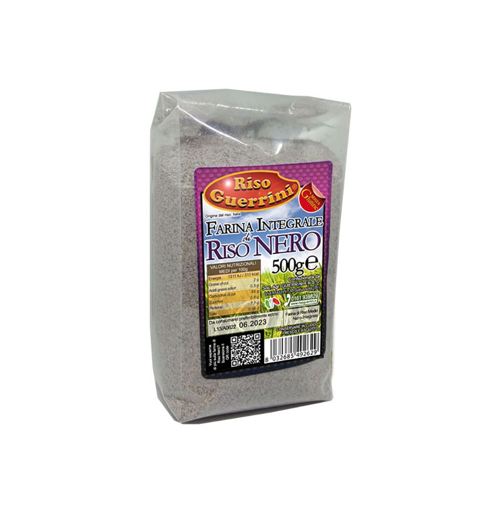 Black Wholegrain Rice Flour - Guerrini