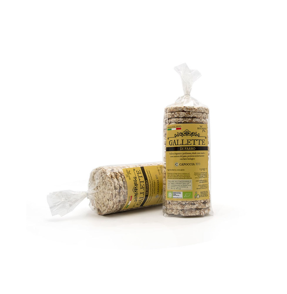 Organic Spelt Puffed Grain Cakes - Capoccia Bio