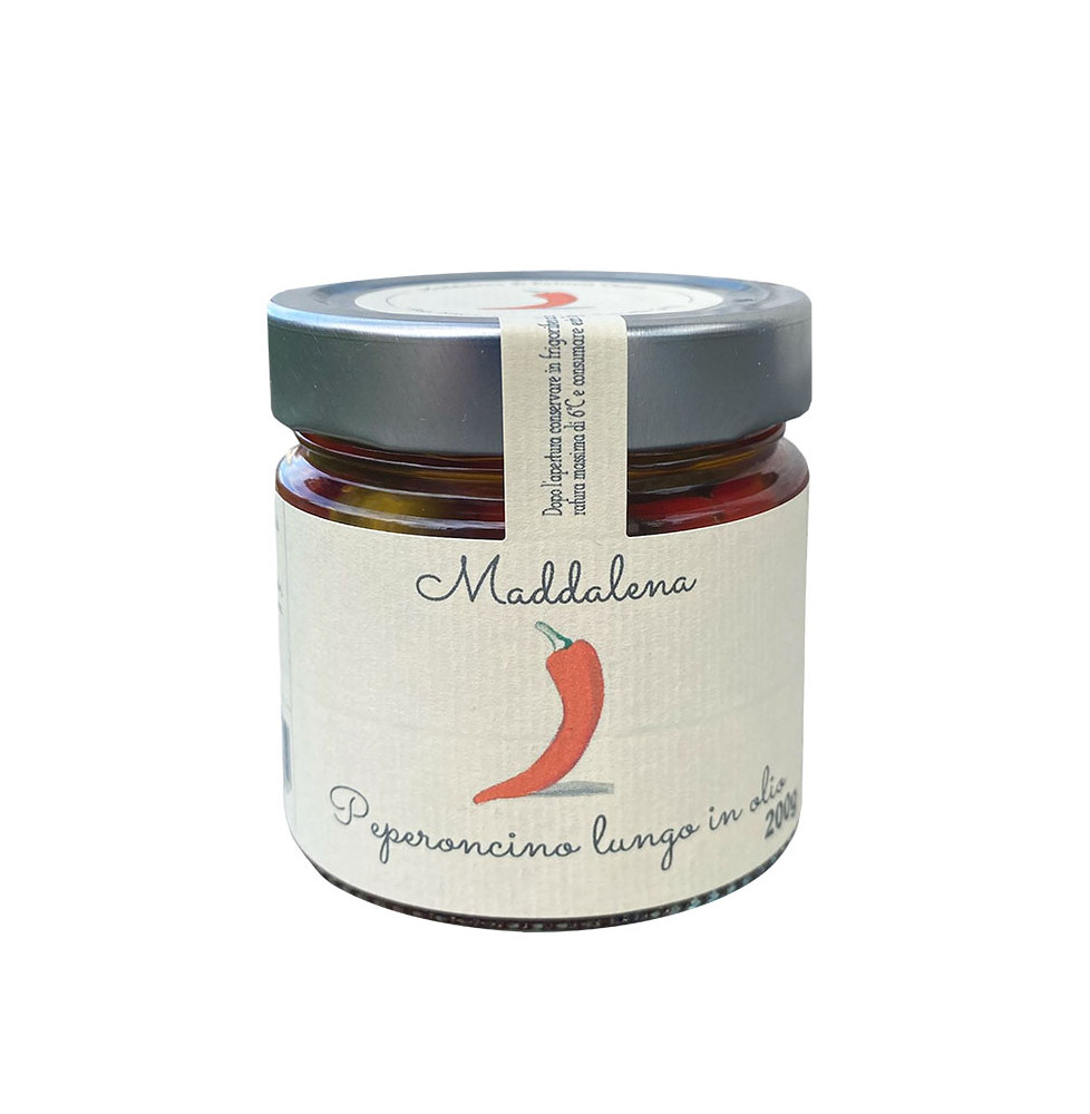 Long Chili Peppers in Oil - Maddalena