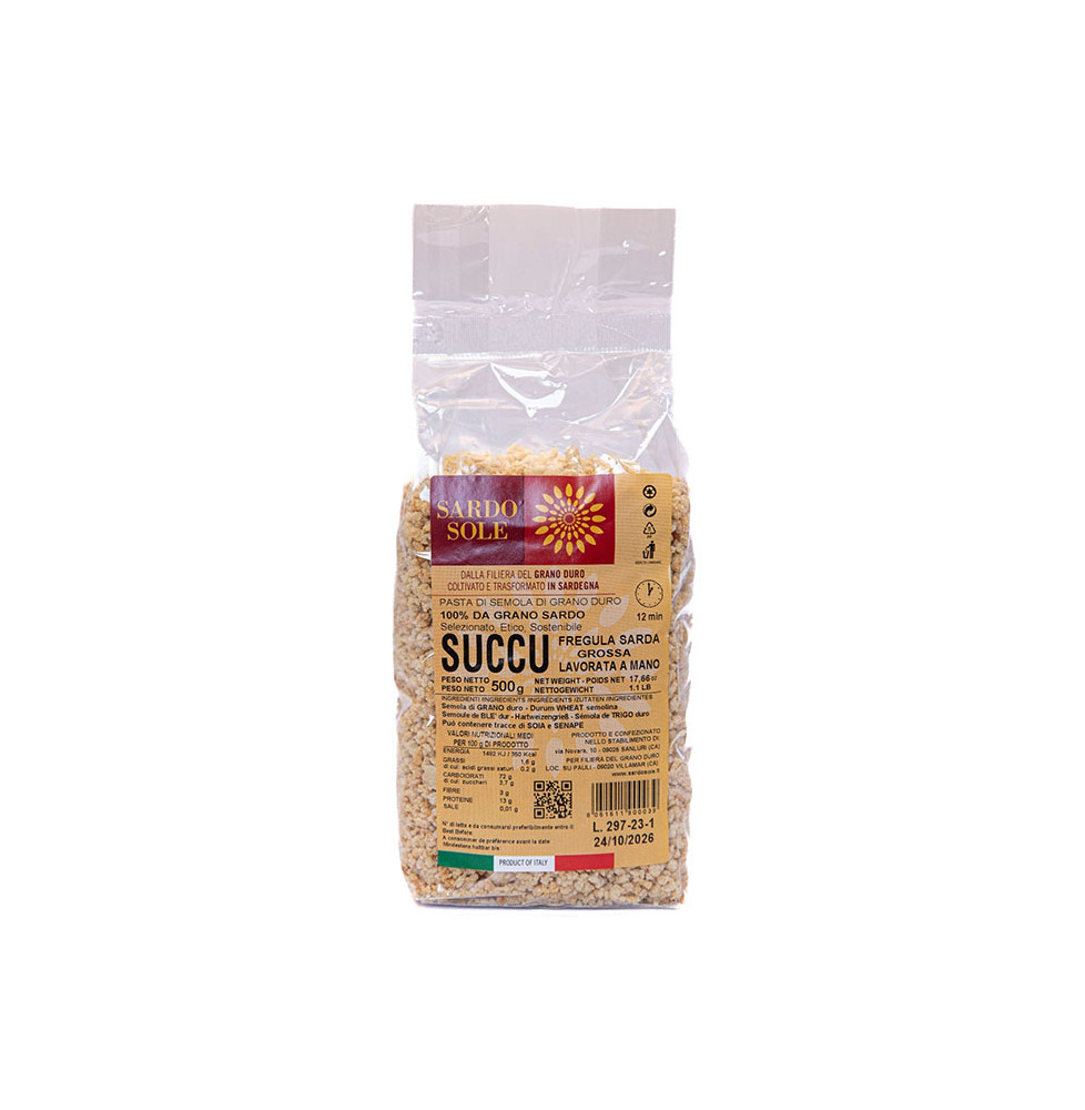 Succu Fregula Sarda Grana Grossa - Sardo Sole