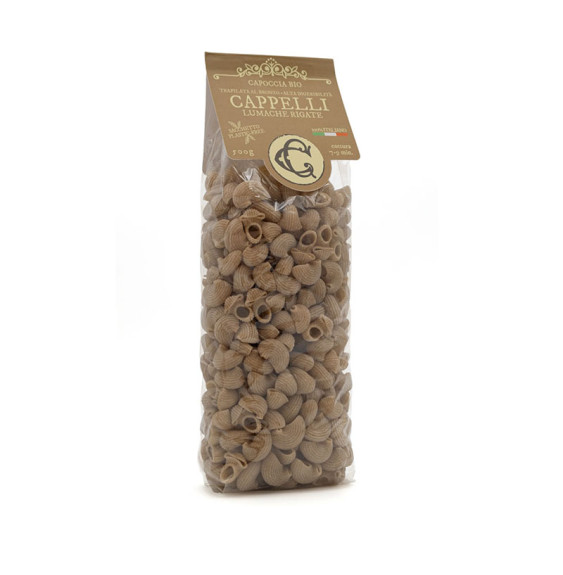 Lumache Rigate Pasta Biologica di Grano Duro "Cappelli" - Capoccia Bio