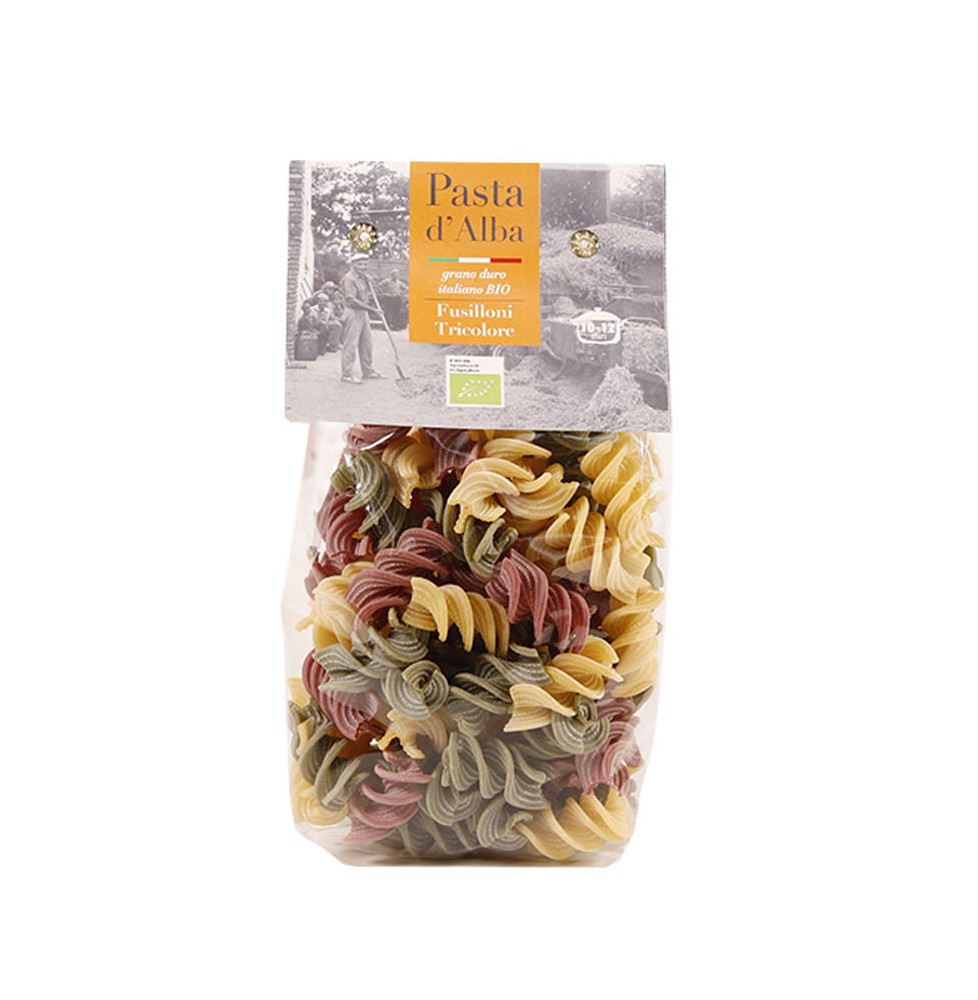 Fusilloni di Grano Duro Tricolore Bio - Pasta d'Alba